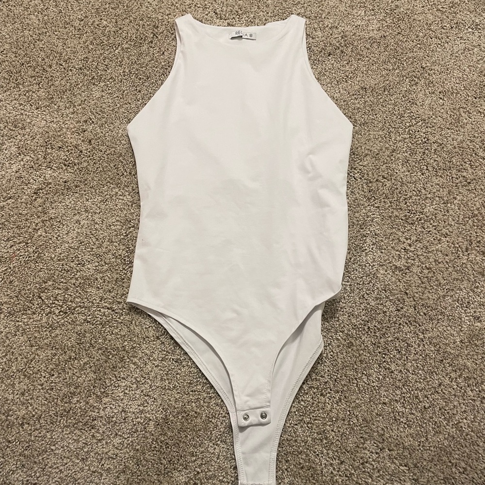 ReoRia Classic White Womens Bodysuit